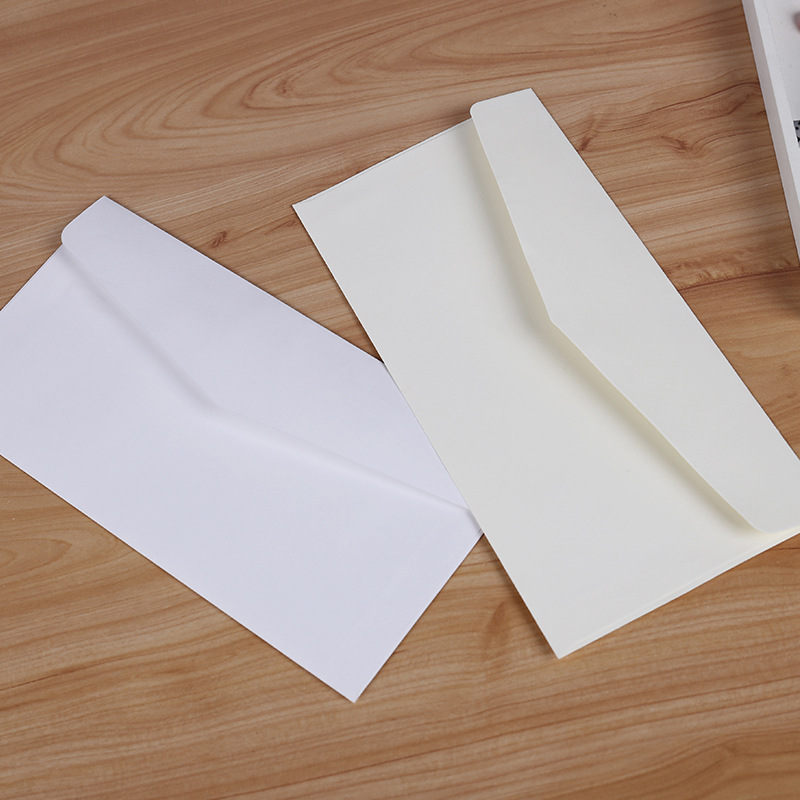 Wax Seal Letter Kit - 10 sztuk klasyczny koperty papierowe biały