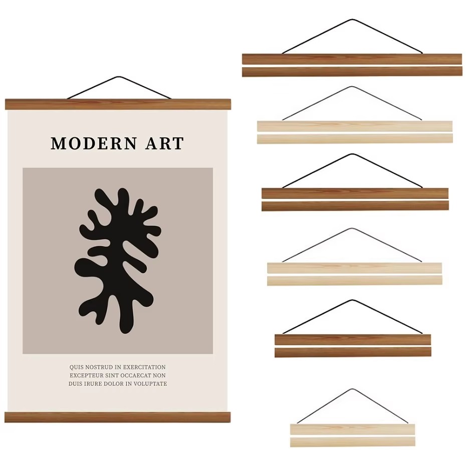Ramka na plakat magnetyczna 7  – Engraved Wood Frame recenzja i cena