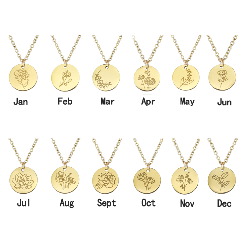 Nieregularny naszyjnik z zawie – Birth Flower Necklace recenzja i cena