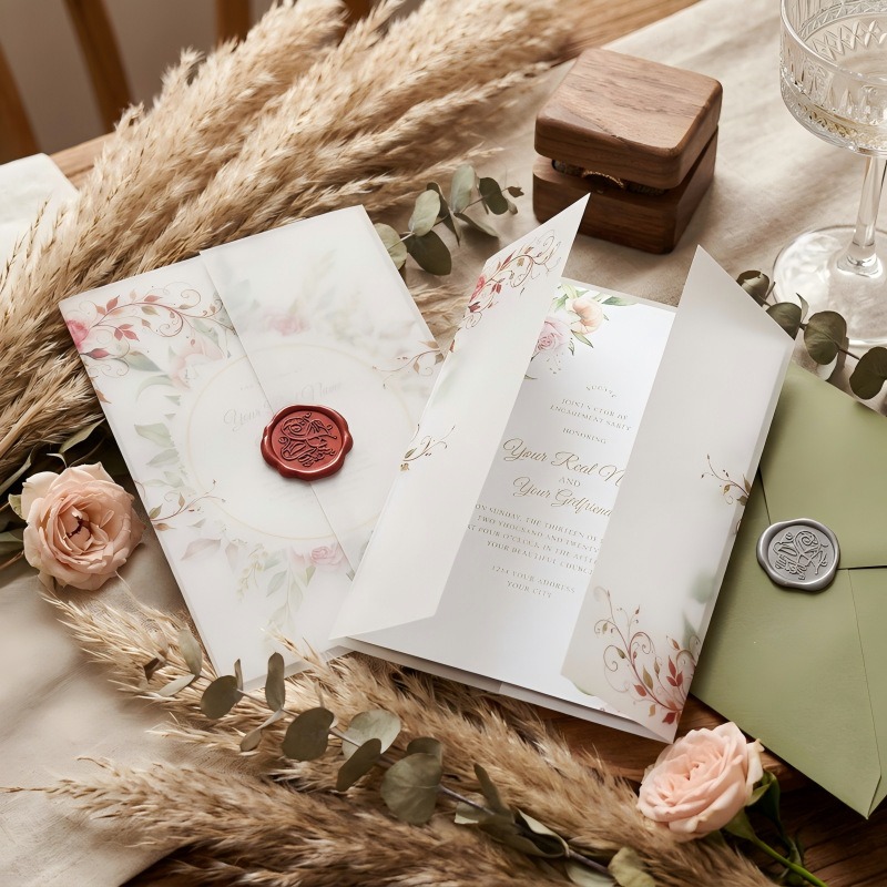50 szt. Przezroczyste koperty  – Wax Seal Letter Kit recenzja i cena